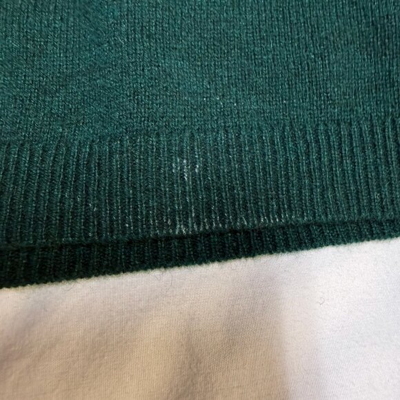 Patagonia Recycled Cashmere V-Neck Sweater Women’s XS Green GUC - Picture 5 of 12